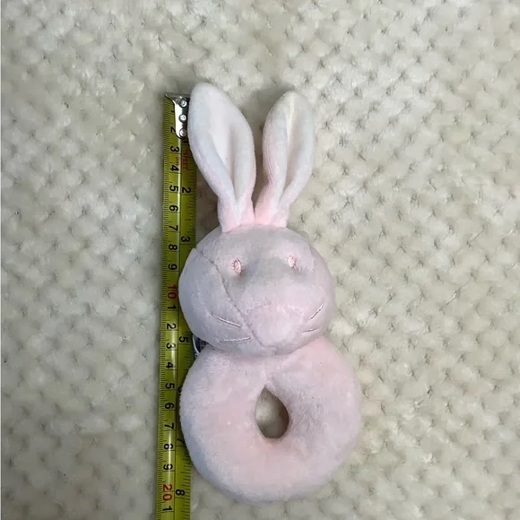 George Pink Bunny Rattle - Picture 6 of 6